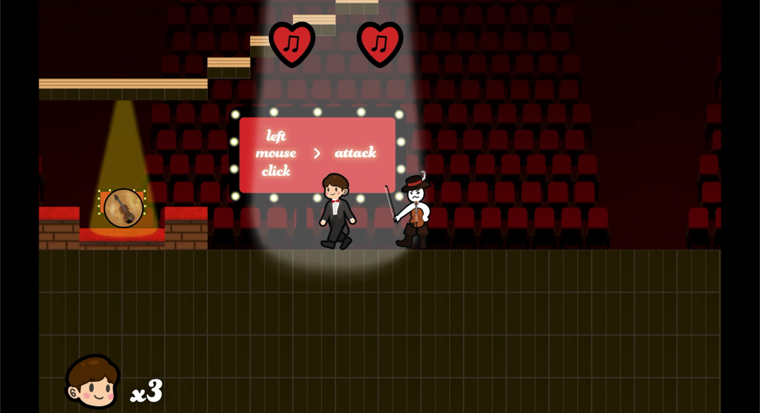 Screenshot of Music Mania gameplay